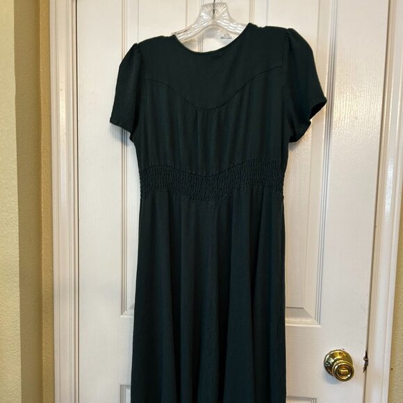 Milumia Women's Button Up Flowy Short Sleeve A Line Maxi Dress XL - Picture 4 of 6